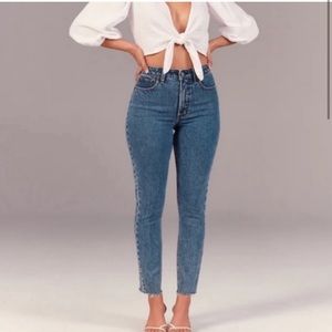 Abercrombie & Fitch The Skinny High Rise Jeans Curve Love